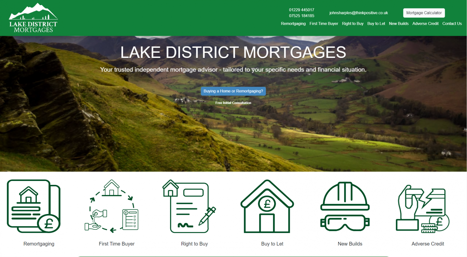 lake district mortgages website